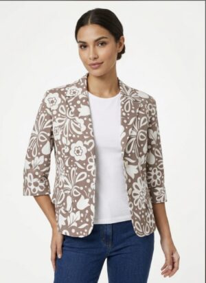 Giacca fantasia floreale TG50 - 50%