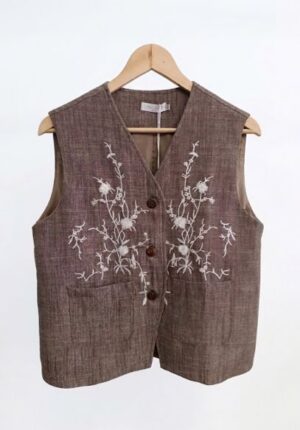 Gilet con ricamo