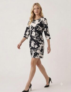 Vestito fantasia bianco/nero TG XXL -50%