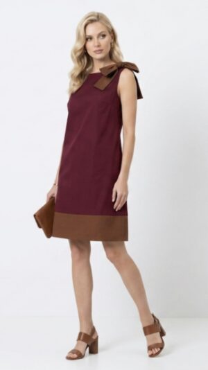 Vestito bordeaux/marrone  tg M - 30%