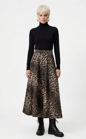 Gonna lunga animalier Tg S