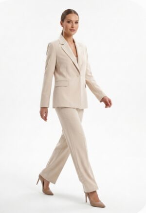Tailleur pantalone , crema