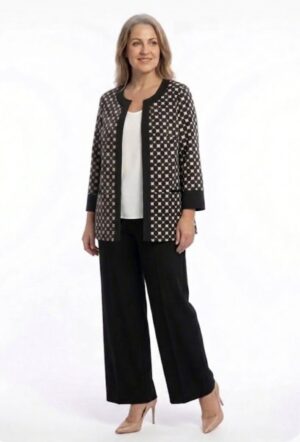 Completo tre pezzi - blu -nero -taglie over -