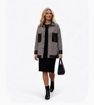Giacca/camicia pied-de-poule -10%